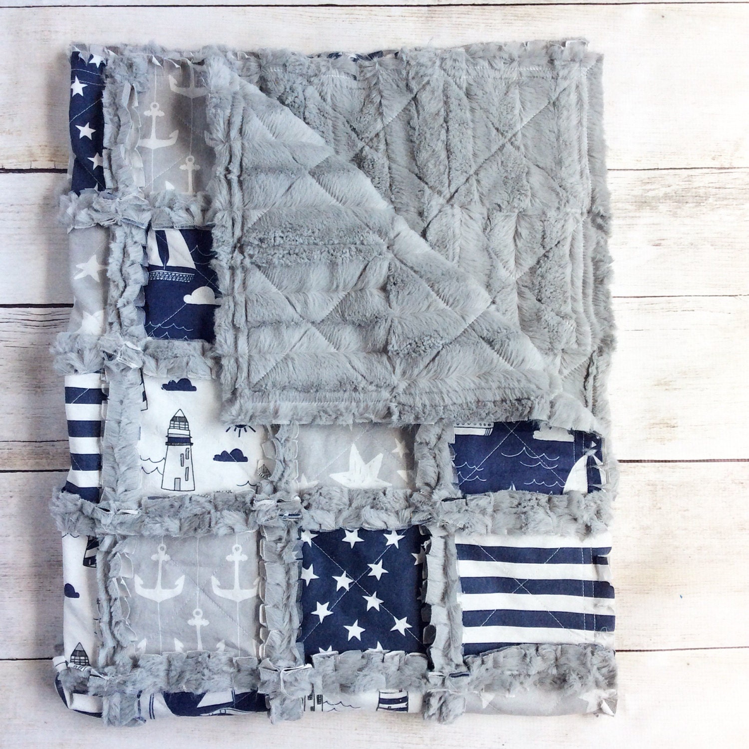 Nautical Crib Quilt Nautical Nursery Bedding Nautical