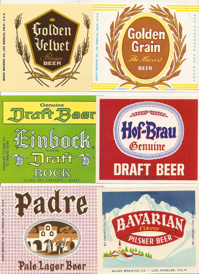 49 different vintage old beer labels glen ale schoenling