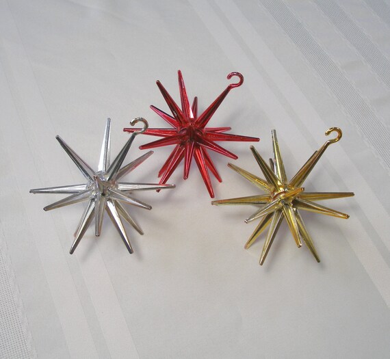 retro 1950s sputnik christmas ornaments set of 3 vintage retro 1950s sputnik christmas ornaments set of 3 vintage