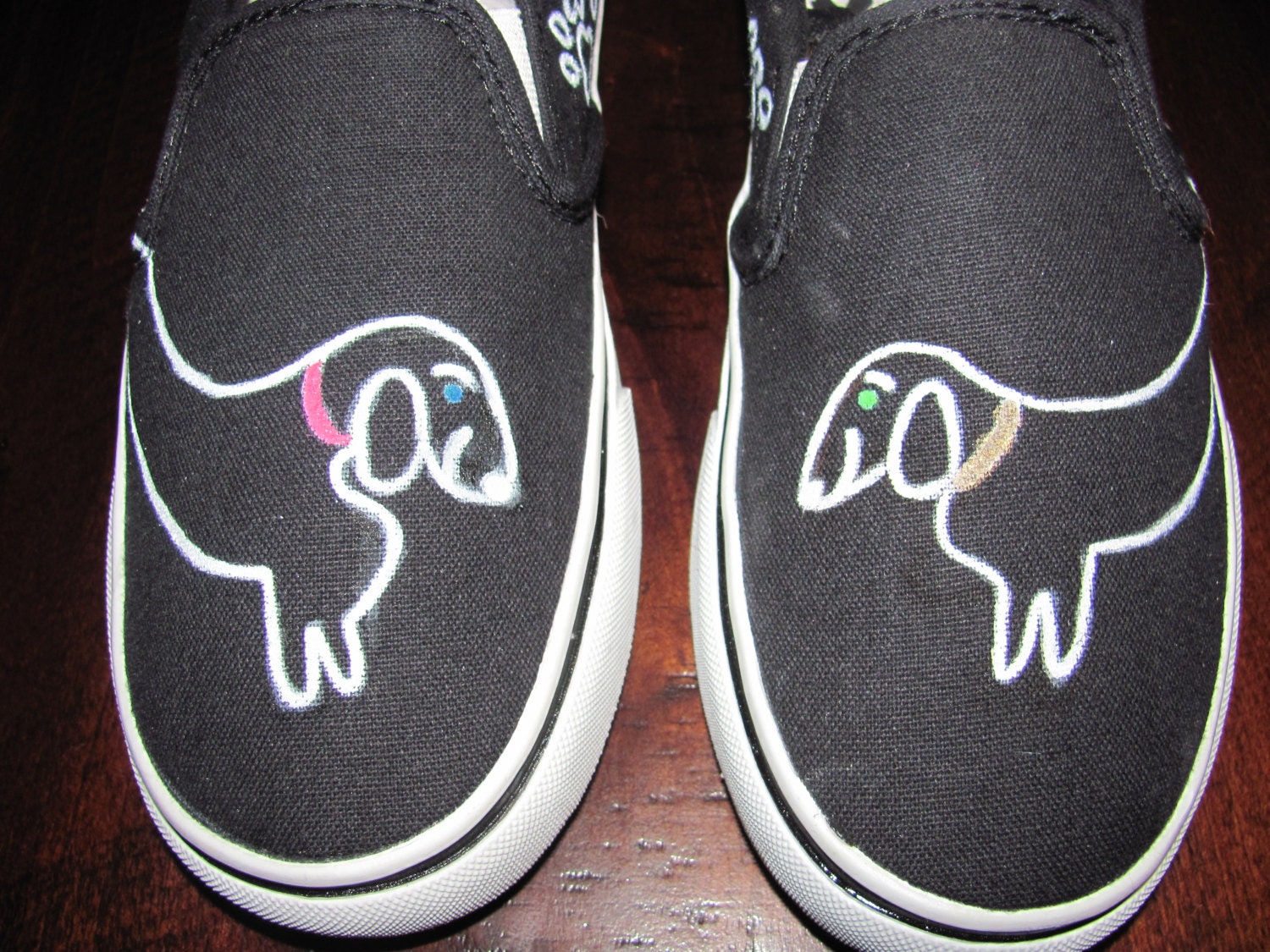 Dachshund weiner dog slip on shoes by ButtercupCustoms on Etsy