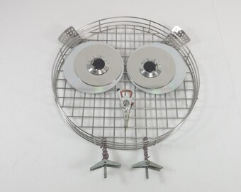 Metal owl wall decor hand made cute owl decor