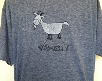Goat T Shirt-Mens T Shirt-Mens Goat T Shirt-Fun Mens T Shirt-Unisex T Shirt