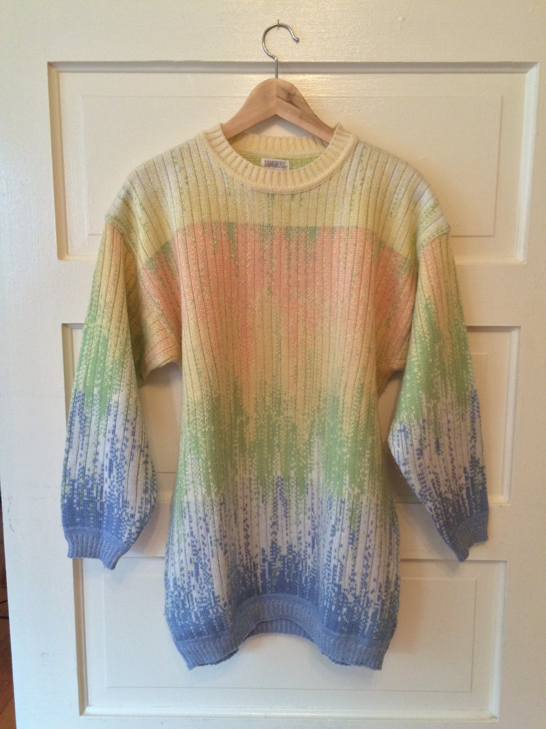 Oversize Pastel Gradient Sweater