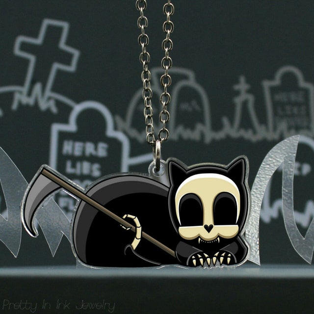 Pretty In Ink Day of the Dead Art Jewelry & by