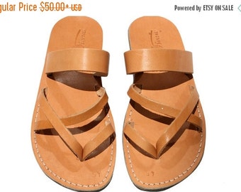 20% OFF Caramel Eclipse Leather Sandals for Men & Women by SANDALI