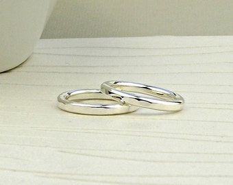 Simple Silver Rings - Forged-silver ring-sterling silver ring-stacking ring-silver wedding ring silver wedding band-minimalist silver-uk
