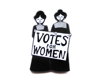 Votes for Women // suffragette feminist enamel lapel pin