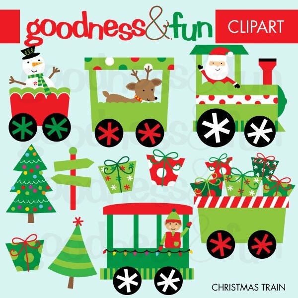 clipart christmas train - photo #13