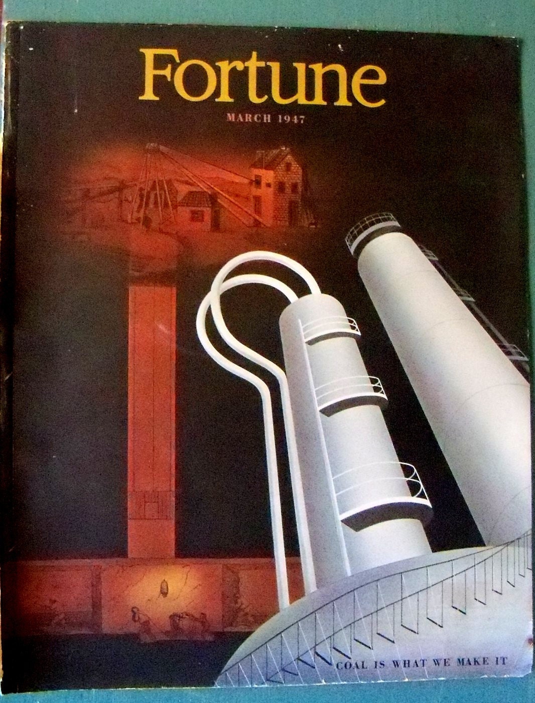 Fortune Magazine Cover Art 1947 Fortune Magazine Vintage
