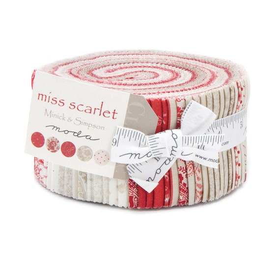 miss scarlet jelly roll moda fabric shabby by melodyoftheheart miss scarlet jelly roll moda fabric shabby by melodyoftheheart