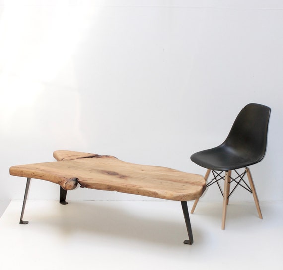 Pecan Coffee Table Live Edge Wood Slab by realwoodworks1 on Etsy