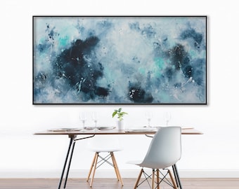 Large oversized abstract paintings by ElenasArtStudio on Etsy