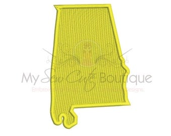 Alabama Embroidery Designs - 10 Sizes - Instant Download