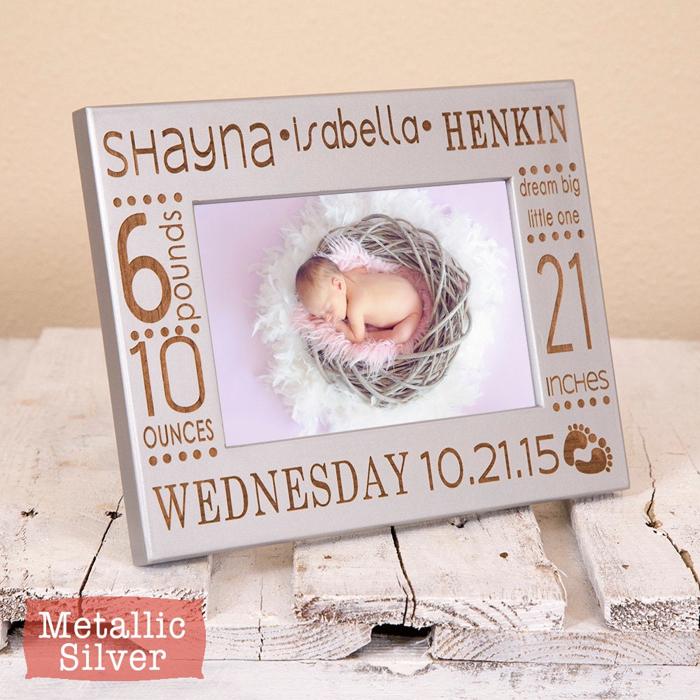 Baby Picture FramePersonalized Birth Announcement Picture