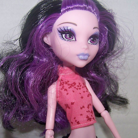 Handmade Monster High doll clothes pink halter top