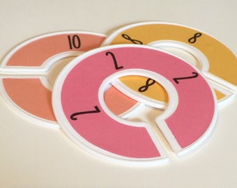 KIDS size dividers (2,4,6,8,10,12,14) double sided