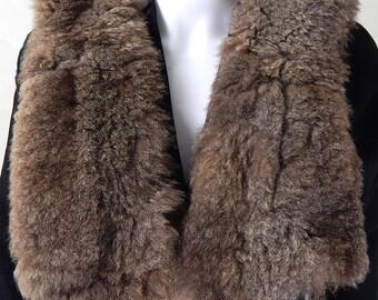 Original Vintage 1970s Faux Fur Stole/Collar