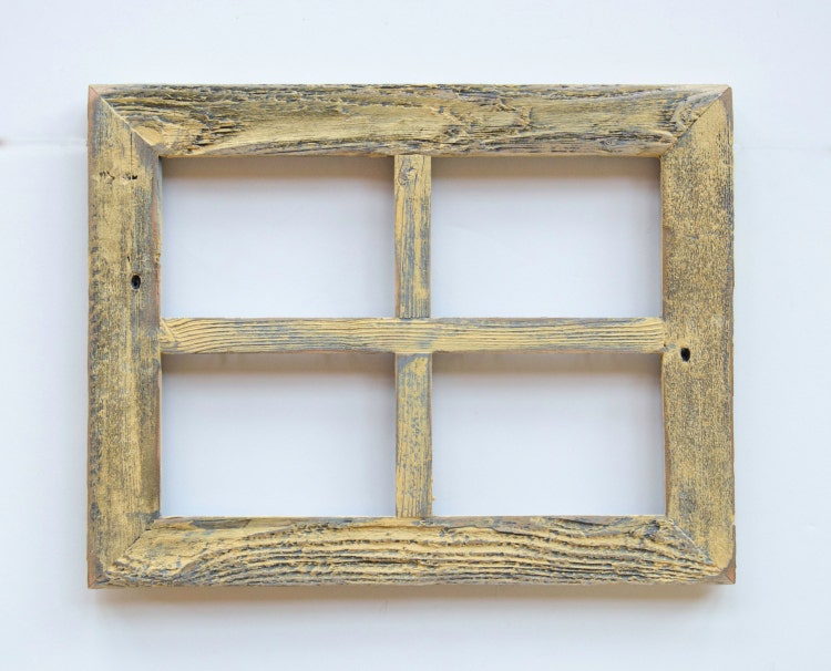 rustic window collage frame