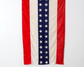 antique bunting flag, American parade flag, US banner