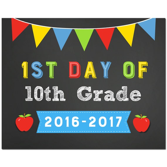 50-off-sale-first-day-of-10th-grade-8x10-sign-printable-instant