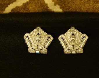 Set of two Vintage Rhinestone Fur Clips