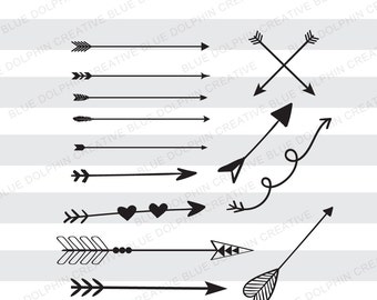 Arrows SVG png pdf / Tribal arrows / Boho arrows / Cricut, Silhouette cutting files / Digital Cut Files / decorative arrows / elements