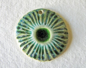 Ocean Green Sea Flower Pendant