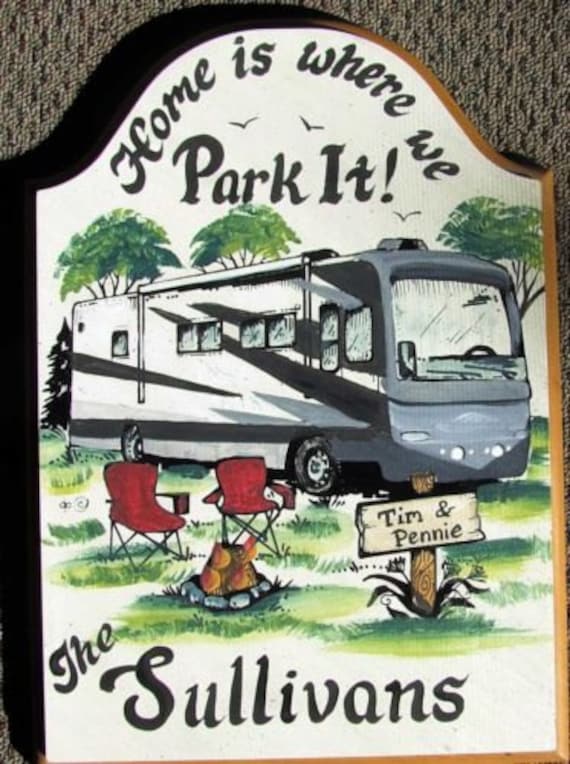 Motorhome signs rv camping class a great outdoors