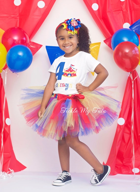 Under the Big Top Circus Tent Carnival Themed Birthday Tutu