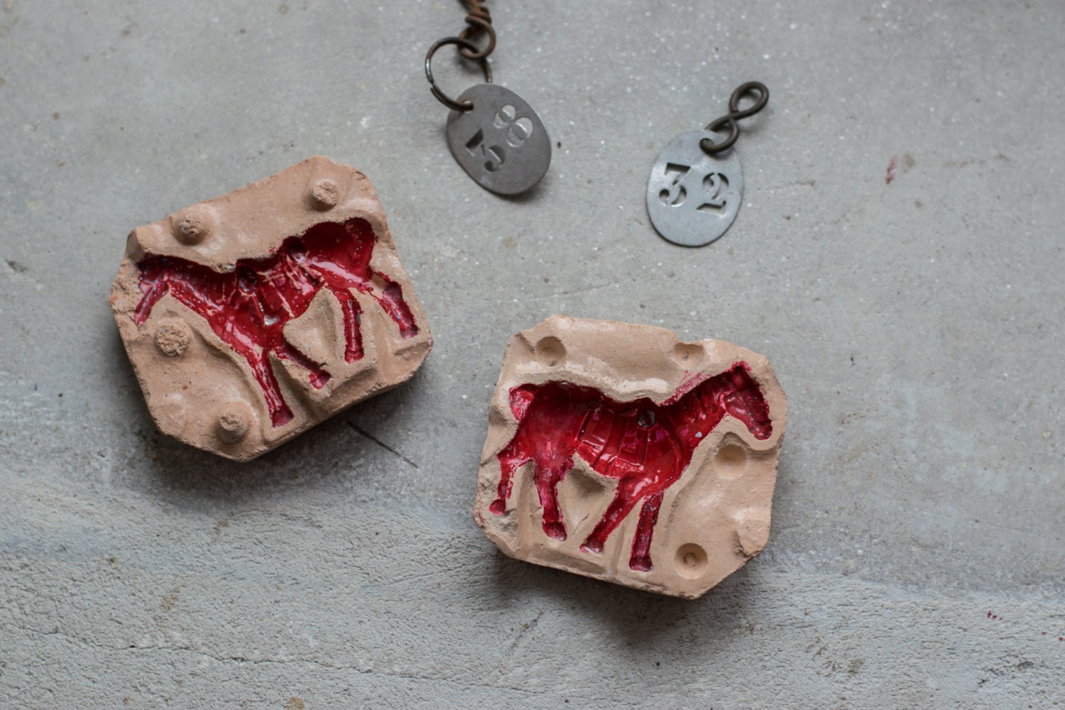 French Ceramic Toy Mold // Vintage Casting Mold