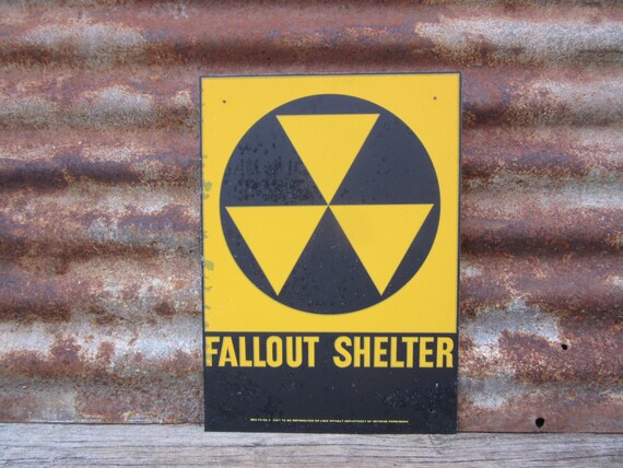 cartoon fallout shelter stop sign
