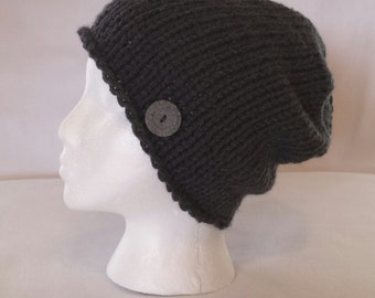 Slouchy Knit Hat ~ Chunky Knit Hat ~ Slouchy Beanie