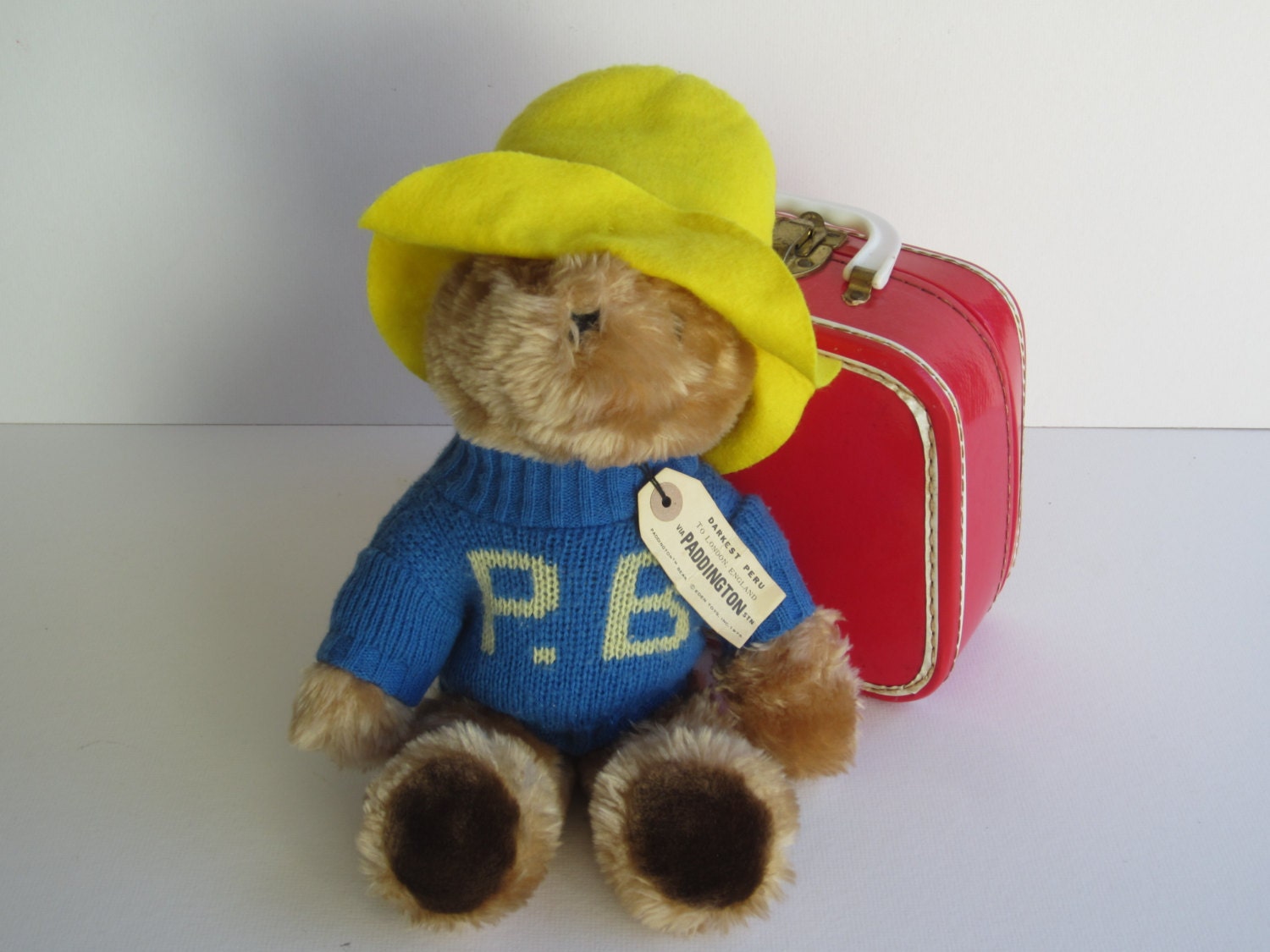 paddington bear cycling plush