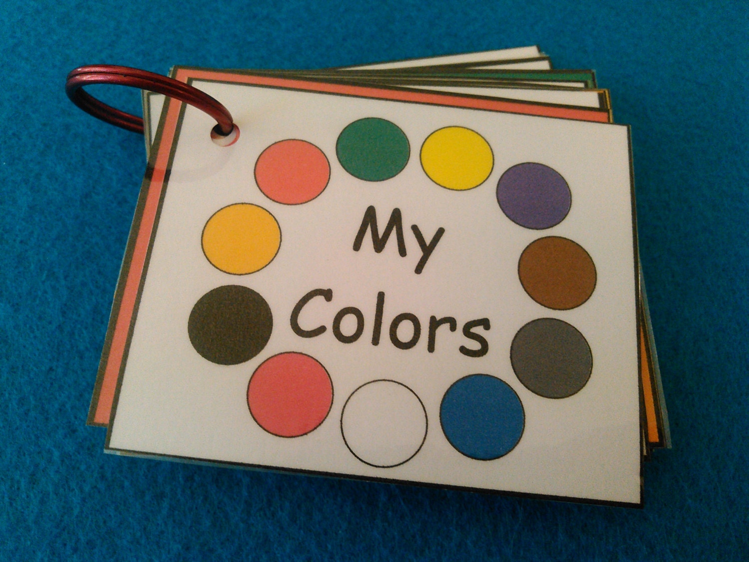 Colors Flash Cards Laminated Colors Storytime Reading