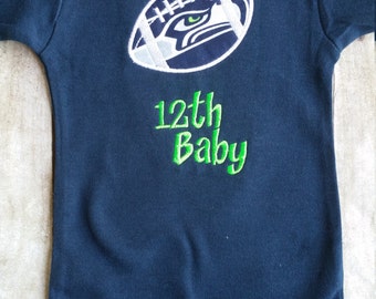 Seattle Seahawks Baby Shirt or Bodysuit