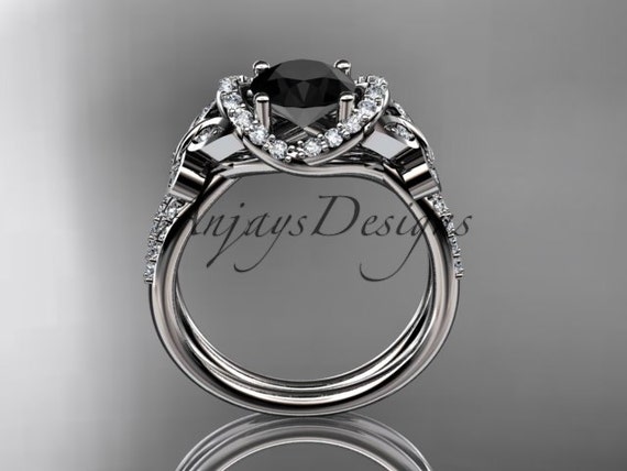 platinum diamond butterfly wedding ring by anjaysdesigns on Etsy