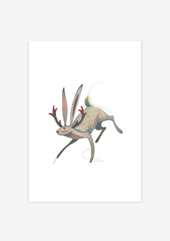 mythical jackalope doll