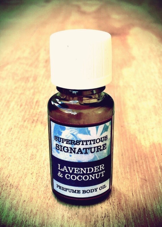 Lavender & Coconut Perfume Body Oil Natural and Organic