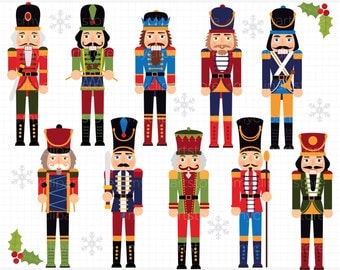 Clipart - Christmas / Royal Nutcrackers - Digital Clip Art (Instant Download)