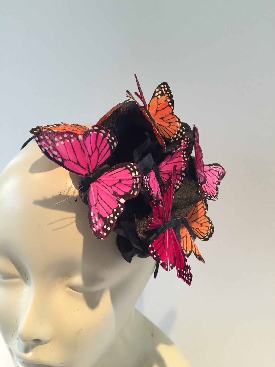 Butterfly Fascinator Flower Fascinator Butterfly Headdress