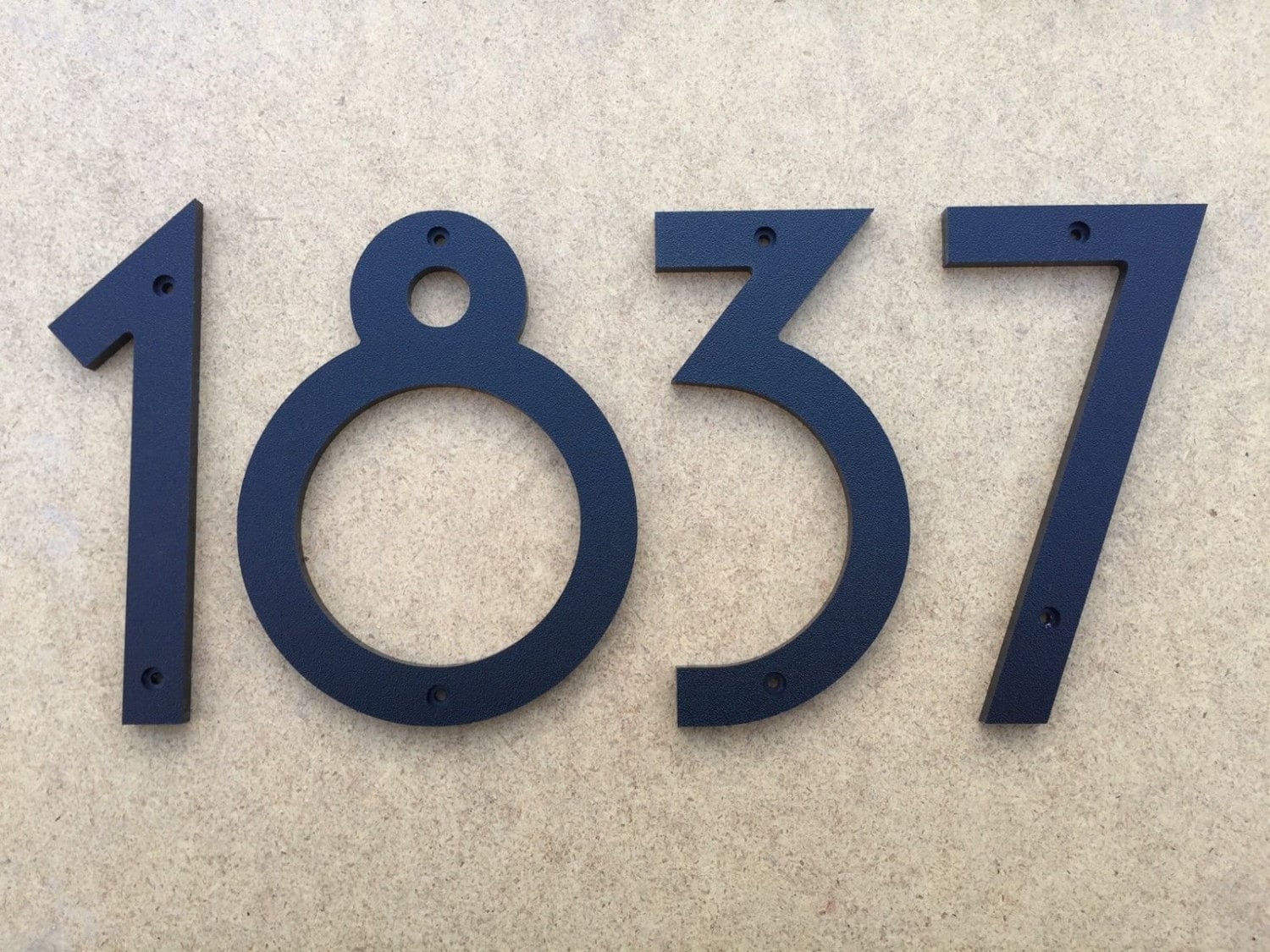 5 Art Deco House Numbers Letters