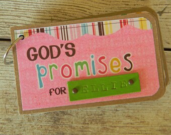 God's Promises Personalized Baby Book for Boys in Blue