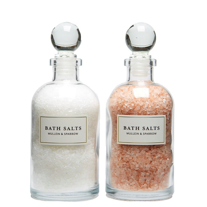 Mini Bath Salts Duo Gift Set Pink himalayan by MulleinandSparrow