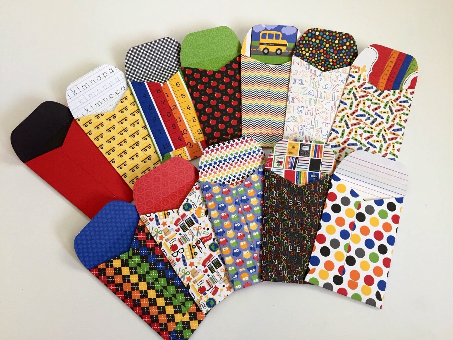 Teacher Gift Card Holders, Teacher Gift Card Envelopes , Mini Envelopes, Pocket Letter Envelope