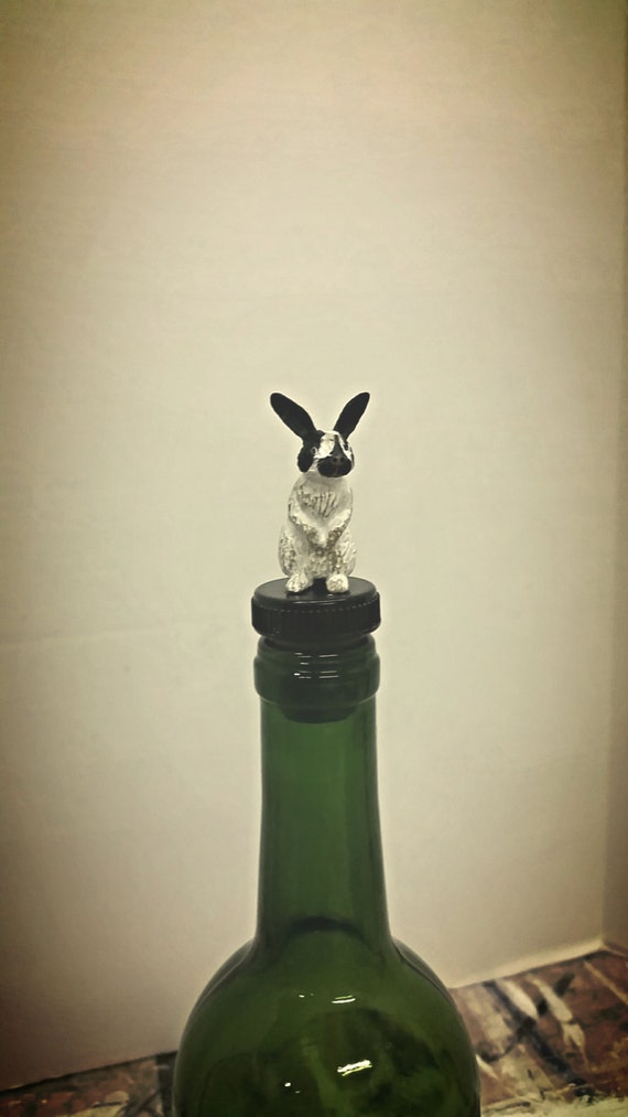 Rabbit Wine Stopper Rabbit Wine Topper Rabbit Theme Rabbit