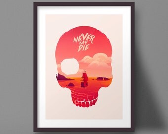 Goonies Art Print Skull Poster Pirate Ship Design