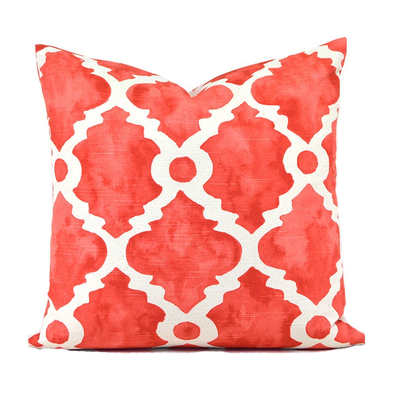 Pillow Covers ANY SIZE Decorative Salmon Pillow Cover Coral
