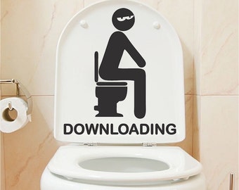 Bathroom Funny funny toilet decal | etsy Bathroom Funny funny toilet decal | etsy
