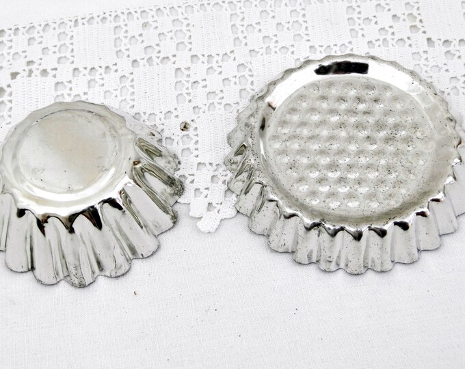 Unused 6 Vintage French Tartlet Metal Pans and 5 Cup Cake Molds, French Country Baking, Retro Kitchen, Rustic French Traditional Baking Unused 6 Vintage French Tartlet Metal Pans and 5 Cup Cake Molds, French Country Baking, Retro Kitchen, Rustic French Traditional Baking