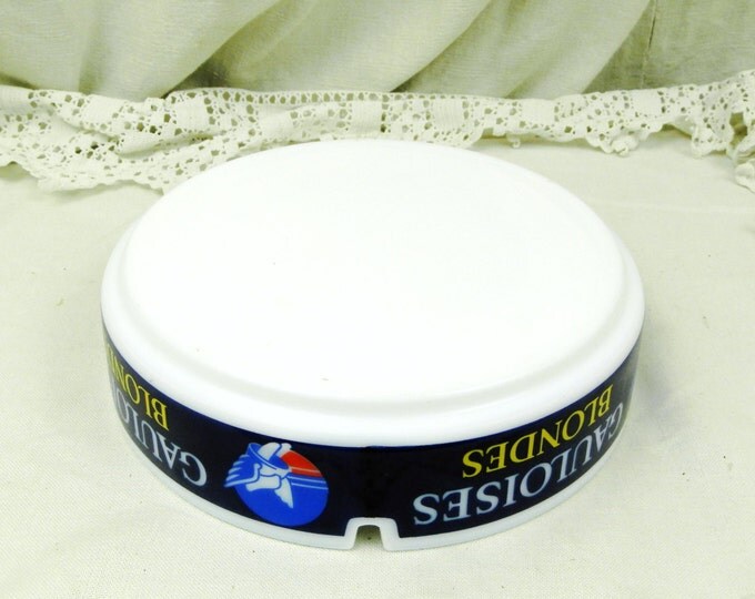 Very Large Vintage Milk Glass Mid Century Gauloise Blondes Ashtray / French Cafe Decor / Retro Vintage Home Interior / Man Cave / Tobacciana Very Large Vintage Milk Glass Mid Century Gauloise Blondes Ashtray / French Cafe Decor / Retro Vintage Home Interior / Man Cave / Tobacciana